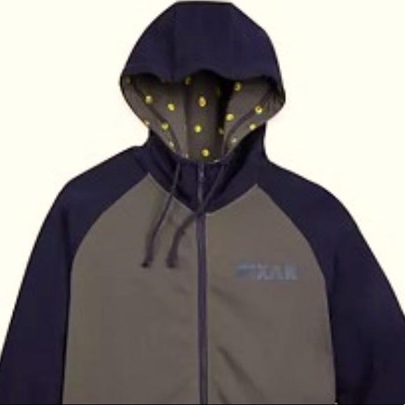 DISNEY PIXAR HOODIE BLUE & GREY WORLD OF PIXAR XXL. NEVER WORN NWOT - Picture 4 of 14